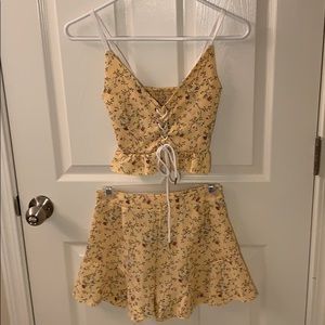 Two piece floral set